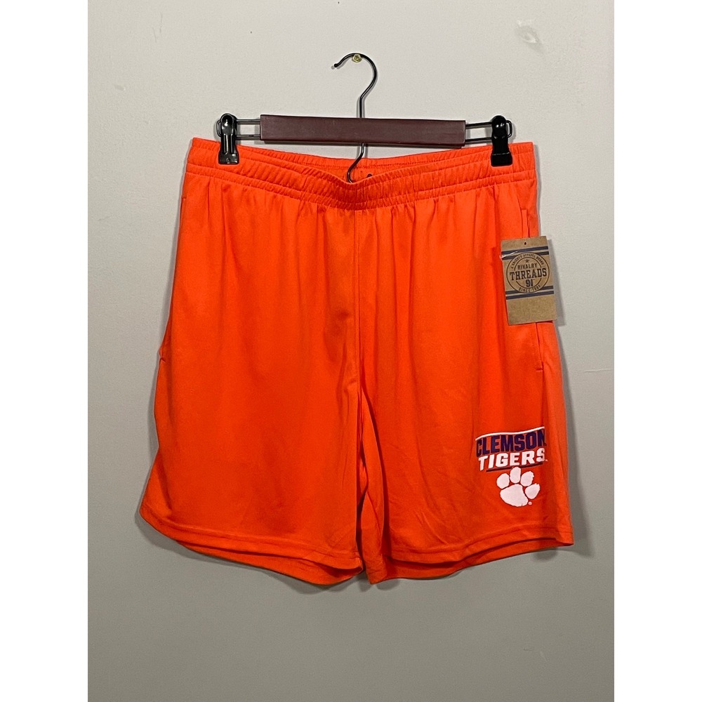 NWT Rivalry Threads Clemson Tigers Shorts Mens M Orange NCAA Athletic Mesh